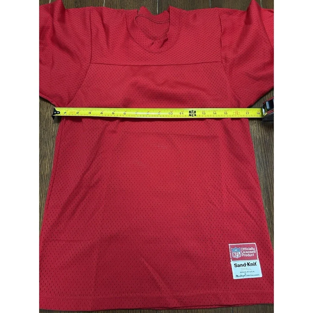 Vintage Kansas City Chiefs Sand Knit Blank Jersey NFL VTG 70s Mens Small